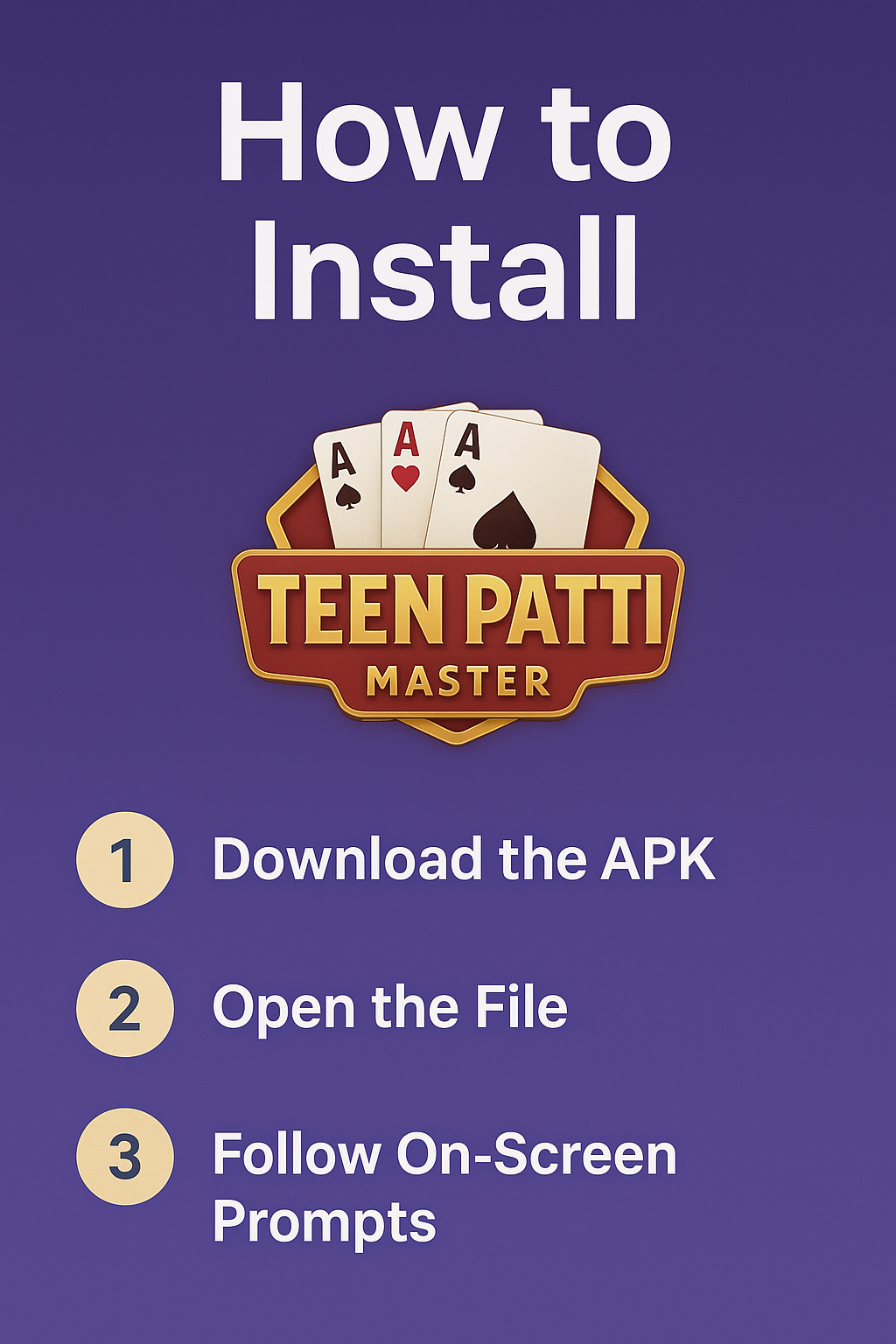 Install Teen Patti Master